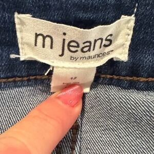 Maurices Dark Blue Denim Capri